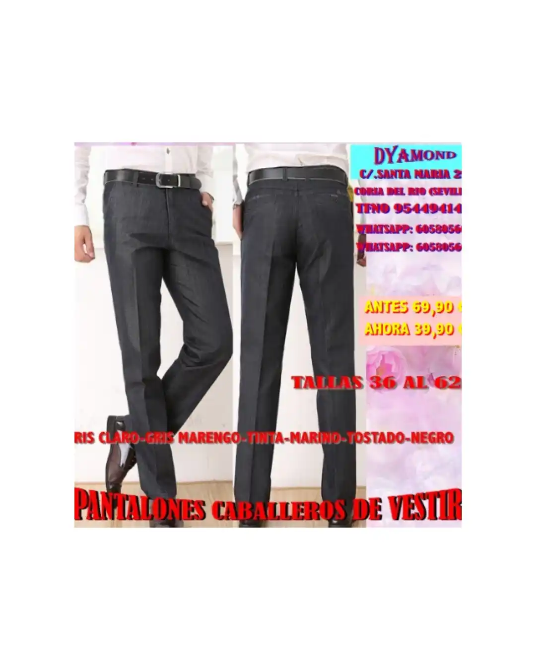 PANTALON CABALLERO VESTIR
