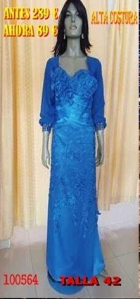 VESTIDO LARGO KOTON aLTA COSTURA) 100564