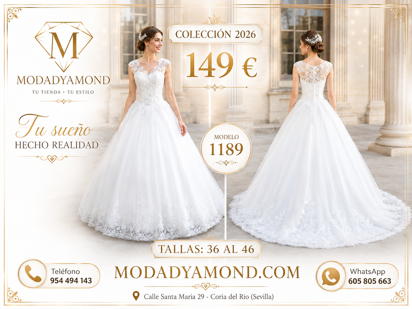 VESTIDO DE NOVIA 1189