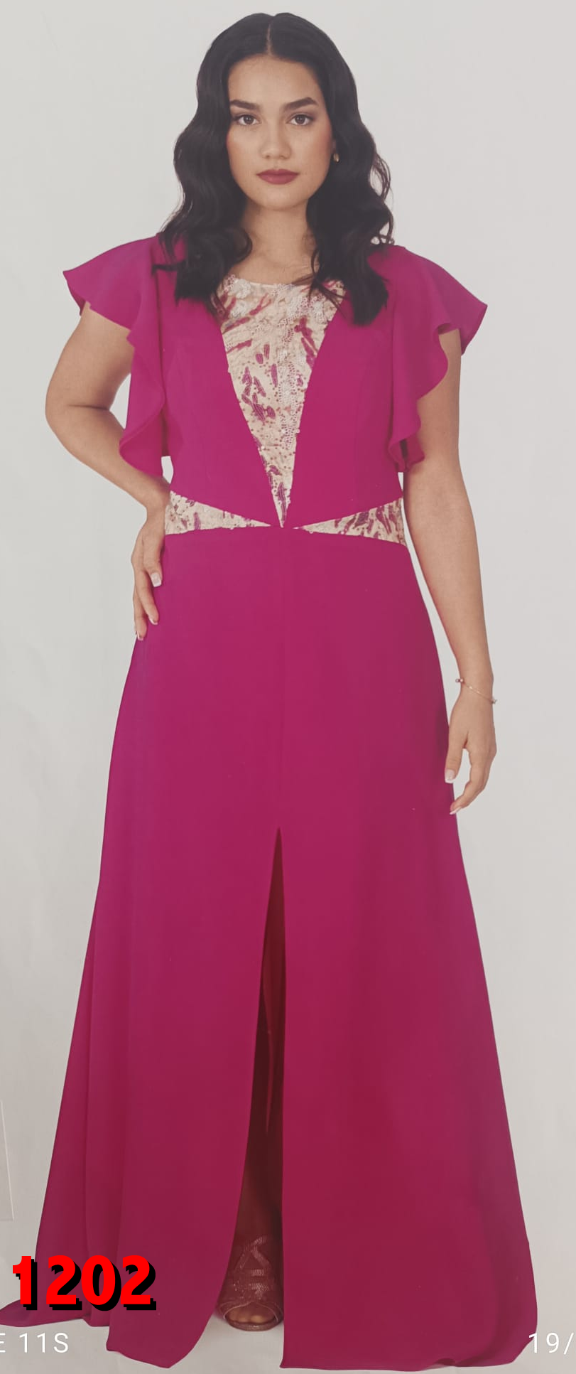 VESTIDO L JARO 1202 LARGO CURVIS