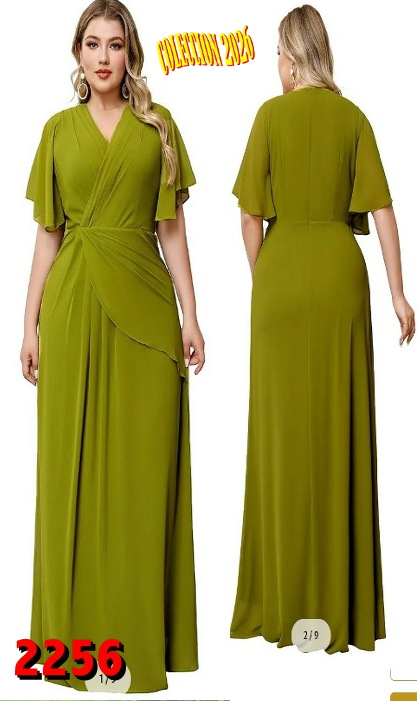 VESTIDO BOREAL LARGO CURVIS 2256