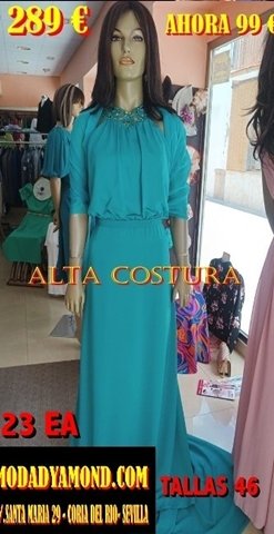 VESTIDO LARGO KOTON (ALTA COSTURA) 23 EA