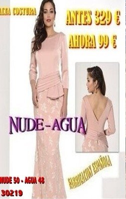 VESTIDO LARGO  CURVIS KOTON (ALTA COSTURA9 30219