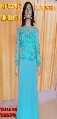 VESTIDO L,ARGA CURVIS  KOTON (ALTA COSTURA) 39920