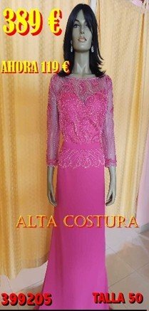 VESTIDO LARGO CURVIS KOTON (ALTA COSTURA) 399205