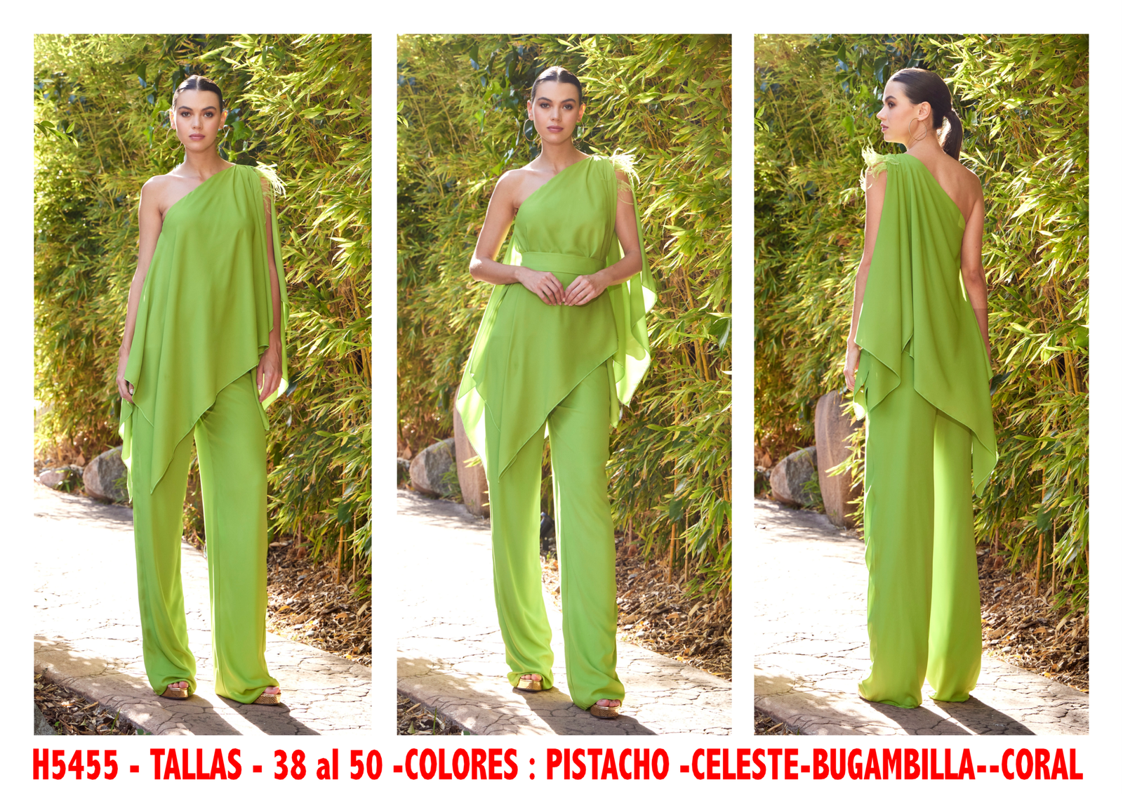 CONJUNTO PANTALON HERYSA (ALTA COSTURA) H-5455