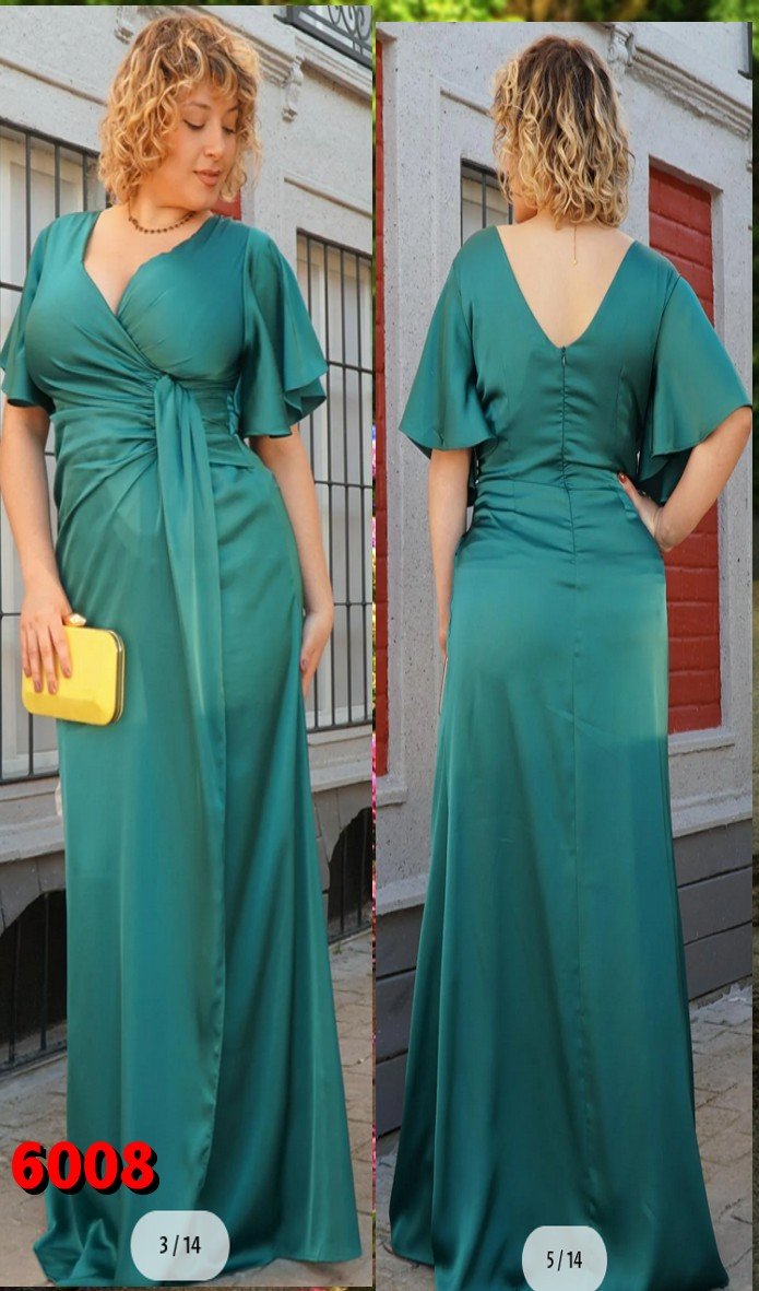 VESTIDO BOREAL  LARGO CURVIS 6008