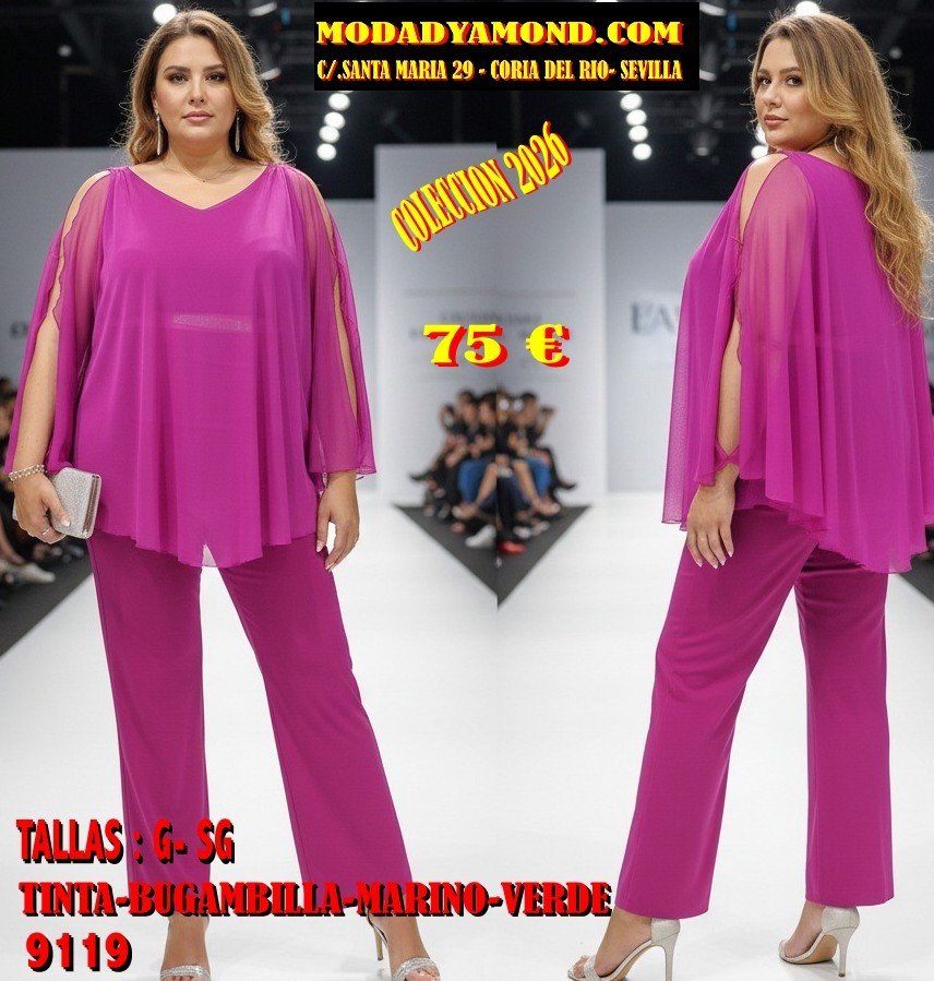 CONJUNTO DE PANTALON  MMG 9119 CURVIS