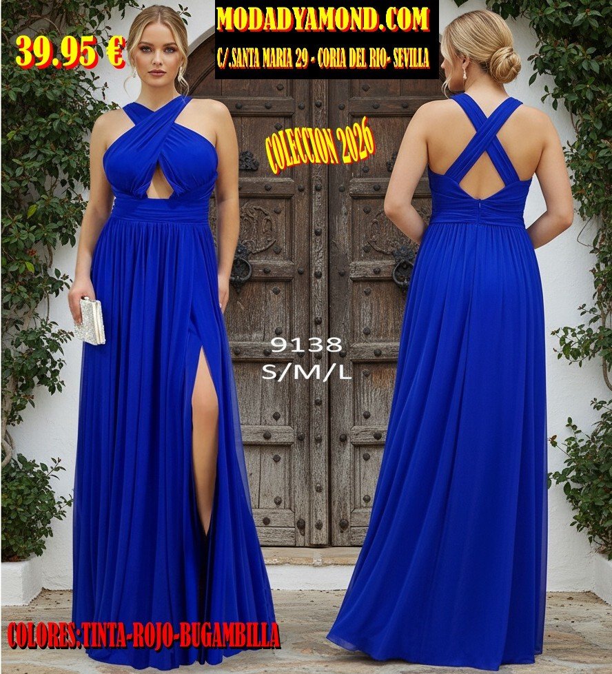 VESTIDO LARGO MMG 9138