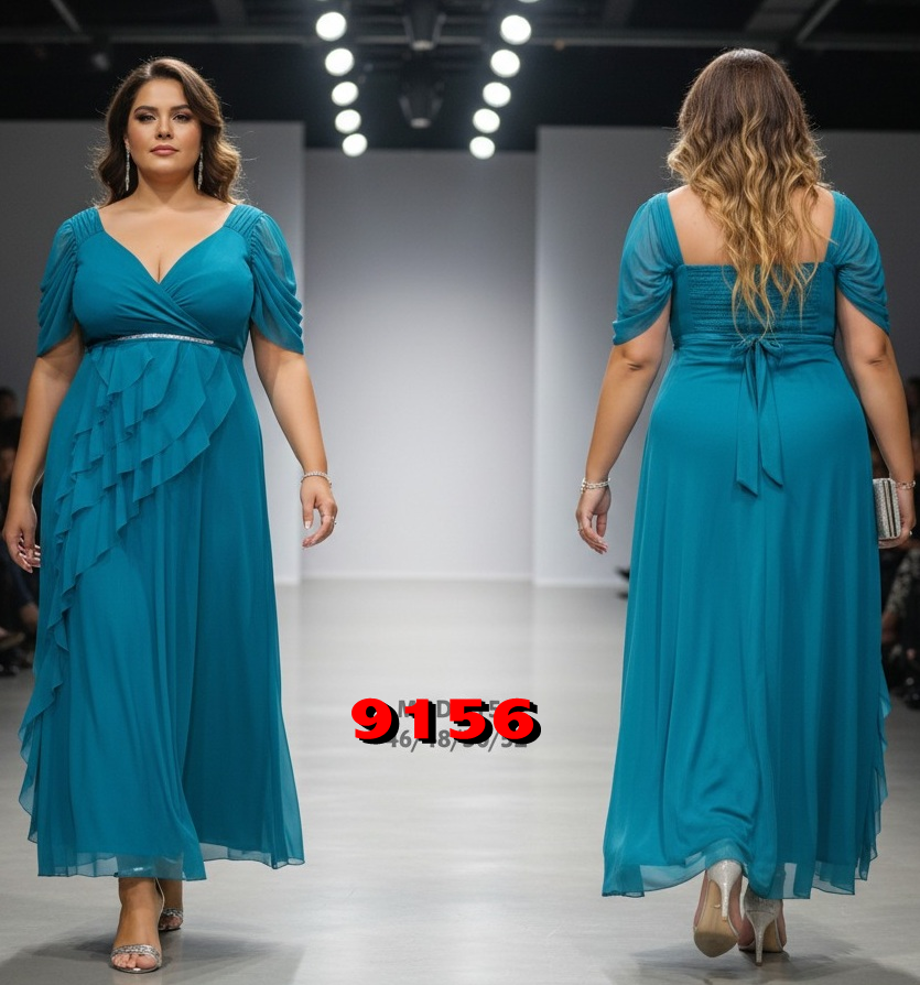 VESTIDO LARGO CURVIS 9156