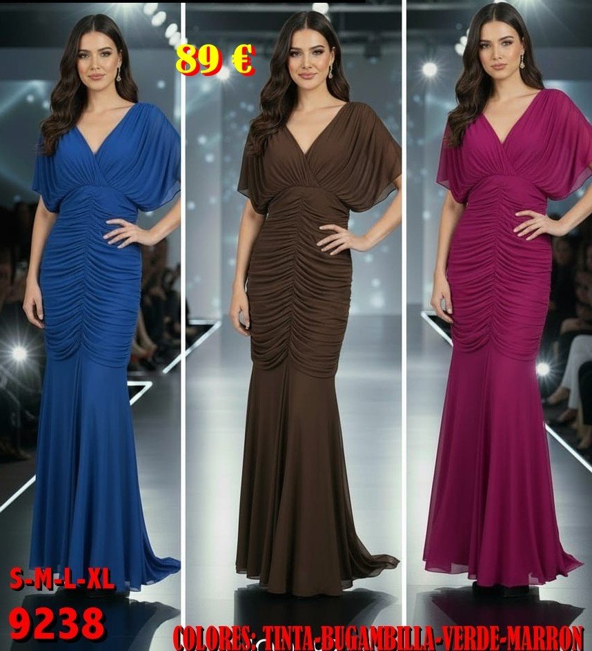 VESTIDO LARGO MMG 9238