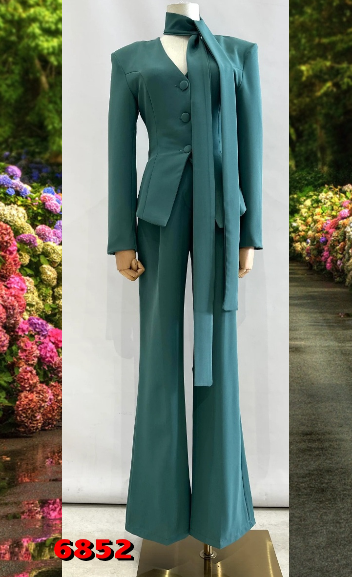 CONJUNTO AMANECER TURQUESA EMPOLVADO 6852