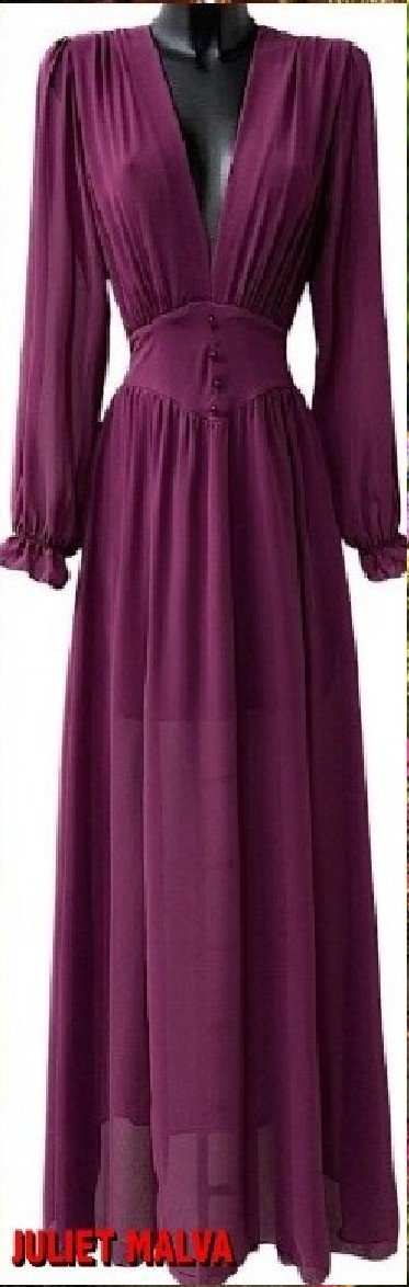 VESTIOD JULIET BORGOÑA LARGO