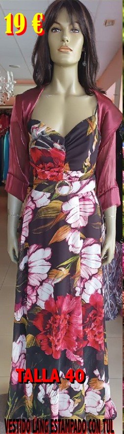 VESTIDO LARGO ESTAMPADO