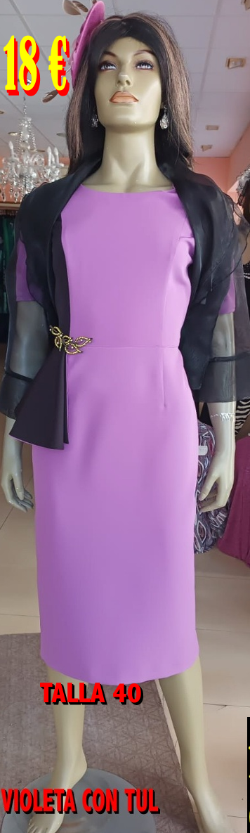 VESTIDO VIOLETA CON TUL