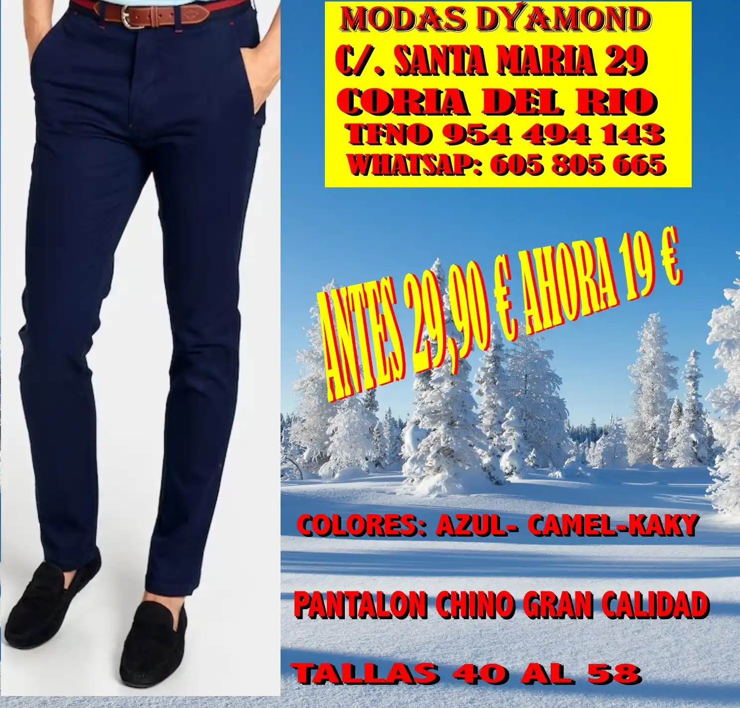 PANTALON CHINO GRAN CALIDAD