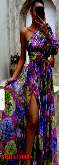 VESTIDO JEWEL ESTAMPADO LARGO