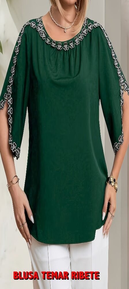 CAMISETA SRA TEMARVERDE RIBETE