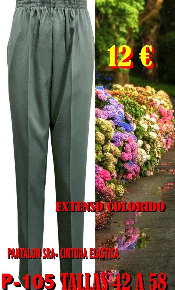 PANTALON SRA. CINTURA ELASTICA P-105