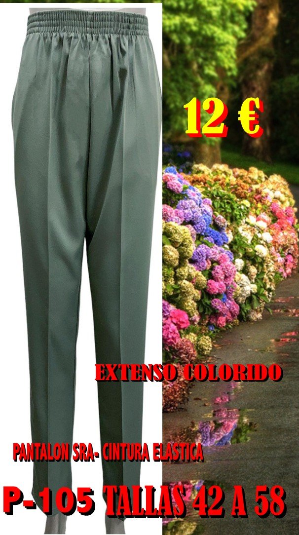 PANTALON SRA. CINTURA ELASTICA P-105