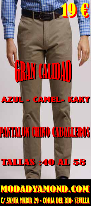 PANTALON CHINO CABALLERO