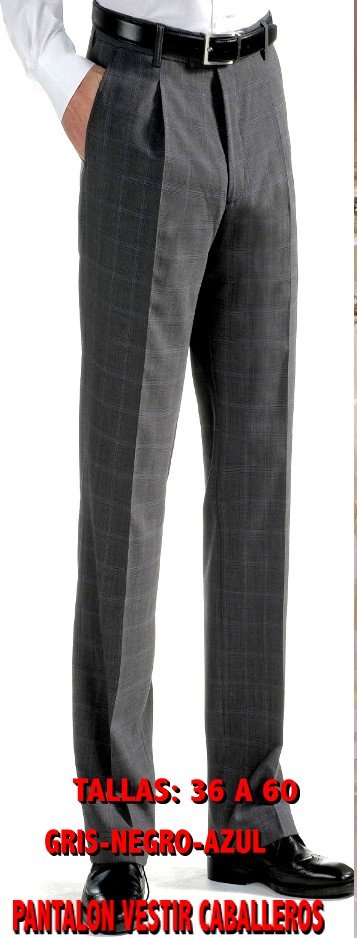 PANTALON VESTIR CABALLERO CENTAURO LISO