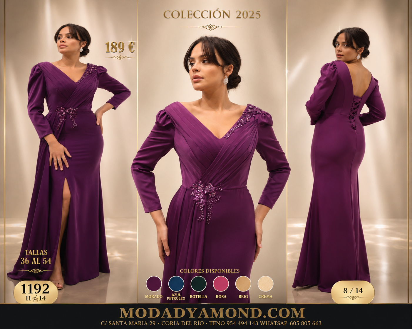 VESTIDO BOREAL CURVIS LARGO 1192