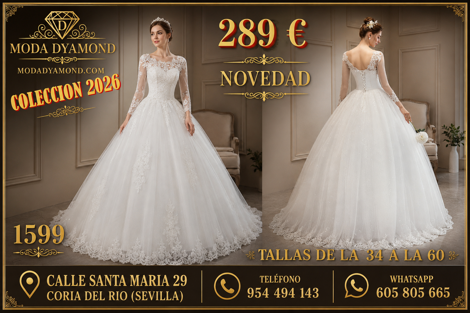 VESTIDO DE NOVIA 1599