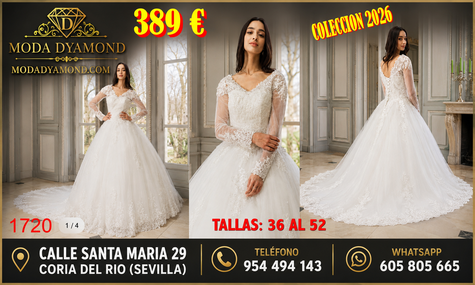 VESTIDO DE NOVIA 1720