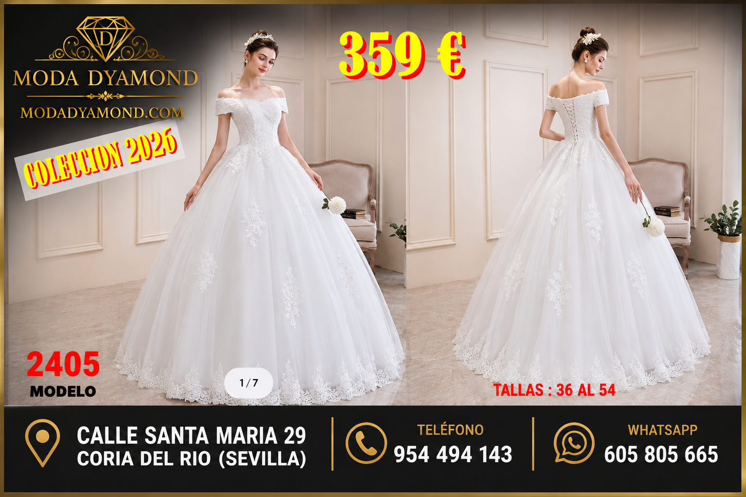 VESTIDO DE NOVIA 2405
