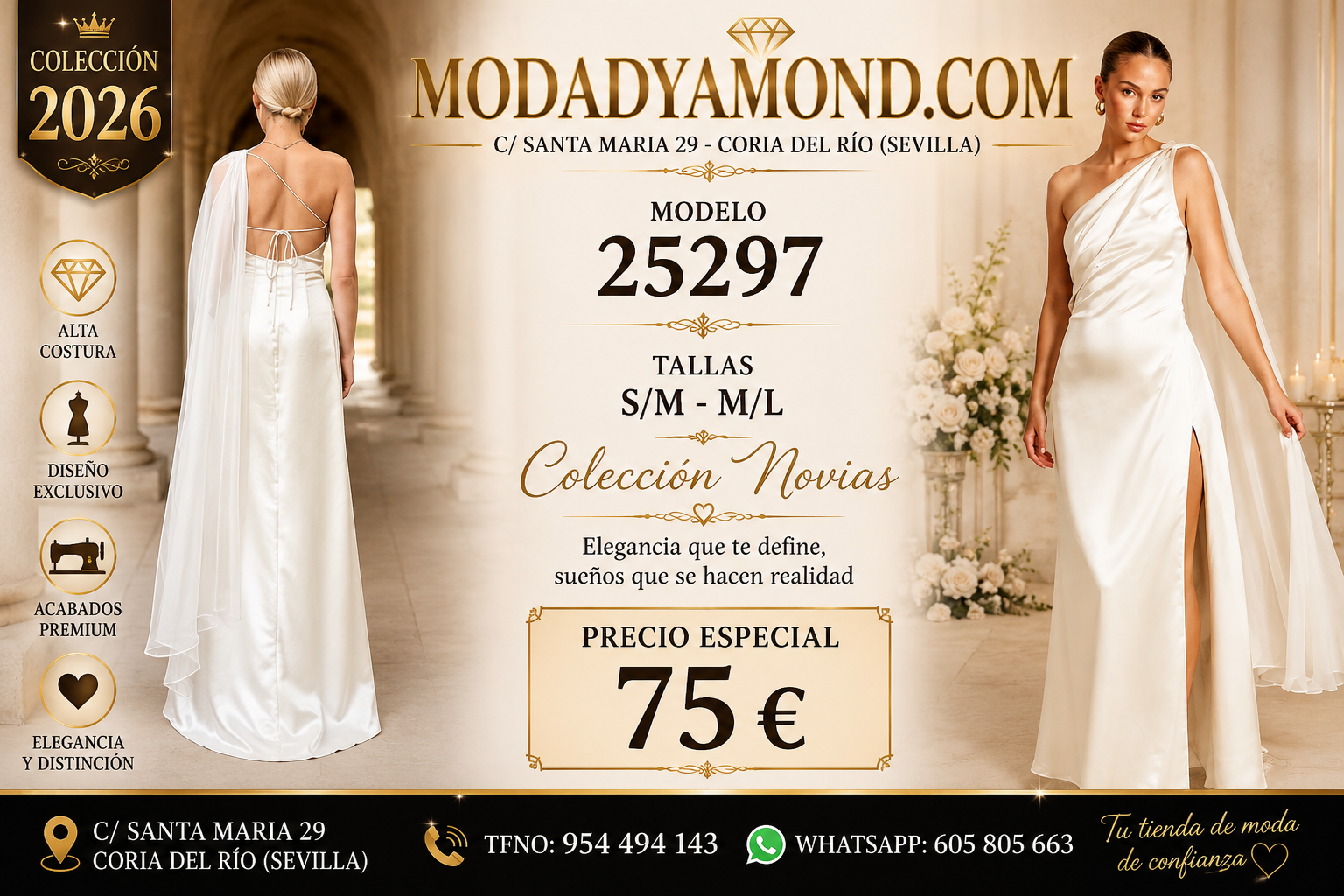 VESTIDO DE NOVIA 25297