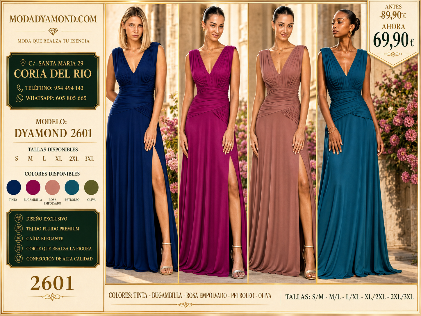 VESTIDO AMANECER 2601 LARGO