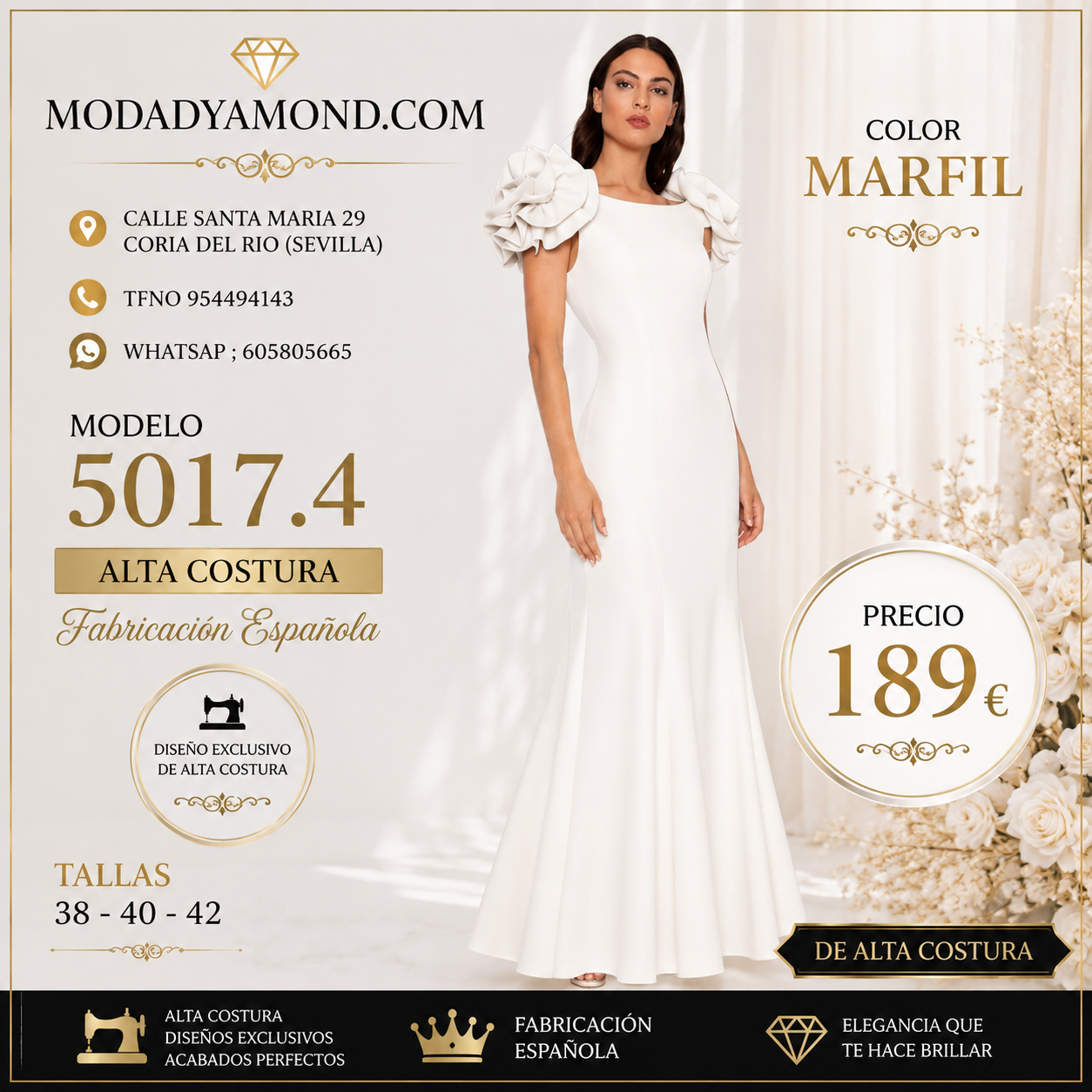 VESTIDO CT NOVIA 5017.4