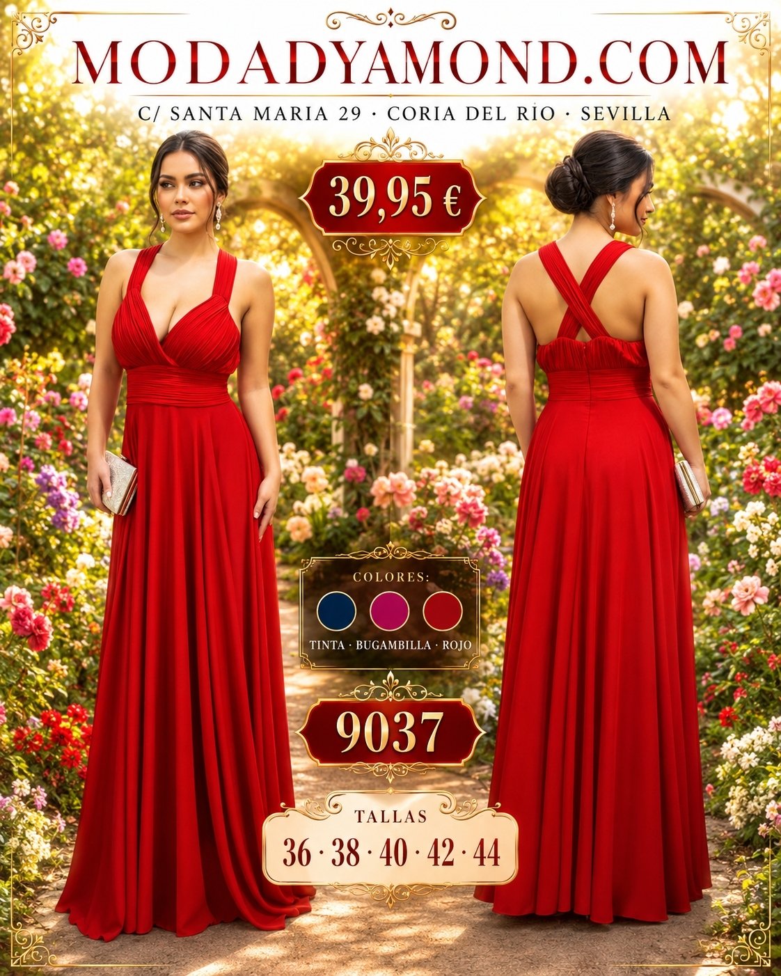VESTIDO MMG 9037 LARGO