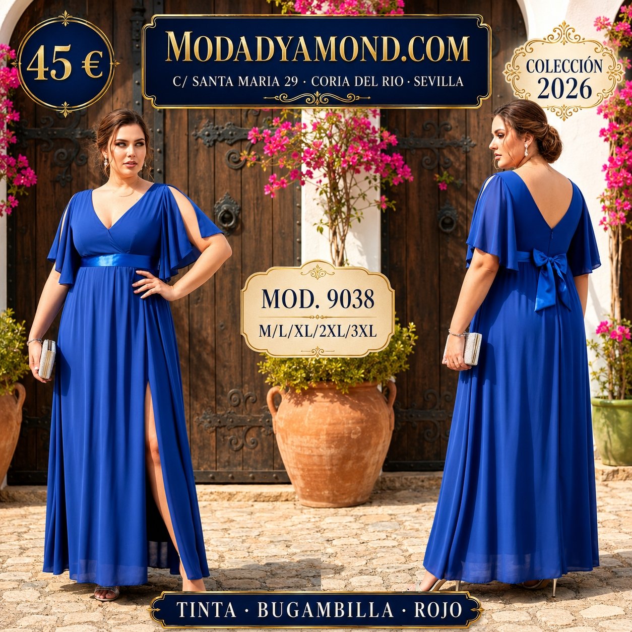 VESTIDO MMG  LARGO 9038