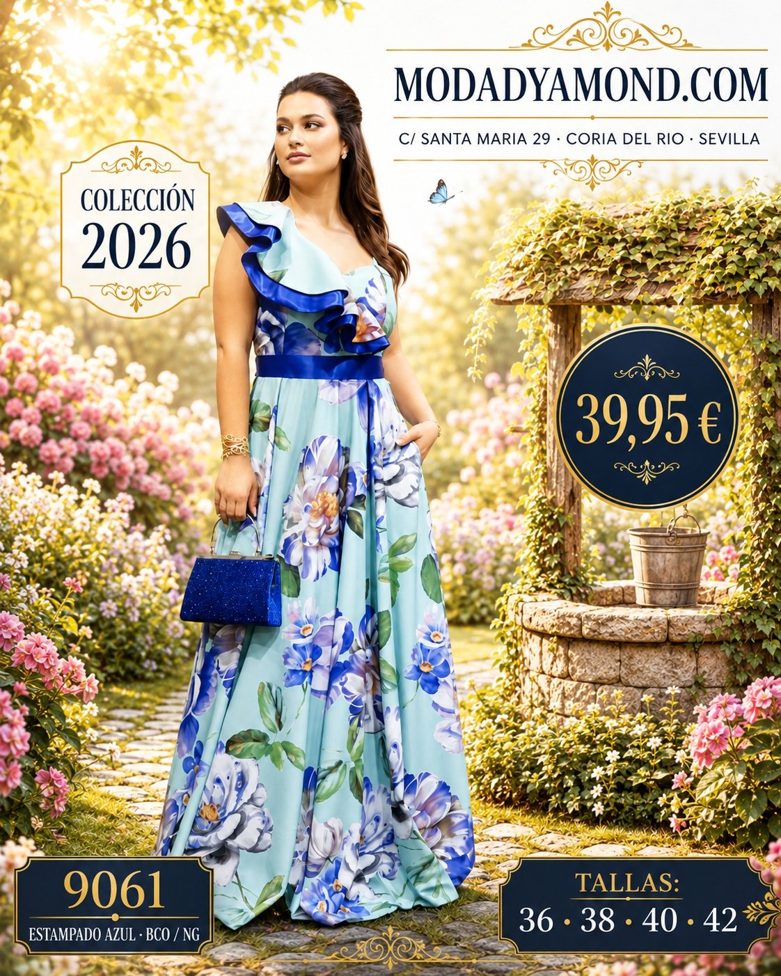VESTIDO MMG 9061 ESTAMPADO
