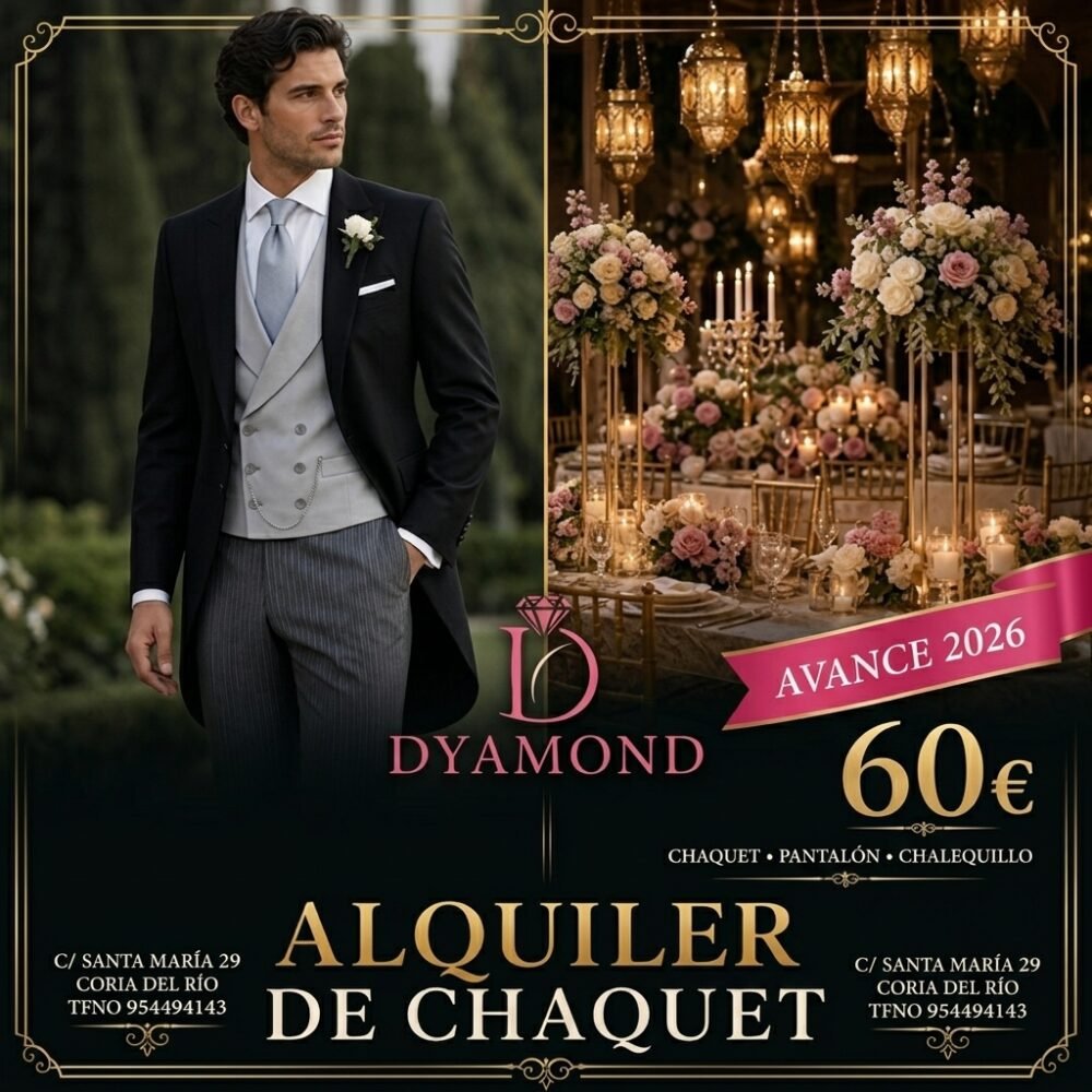 ALQUILER DE CHAQUET NEGRO CON CHALEQUILLO Y PANTALON A RAYA O GRIS