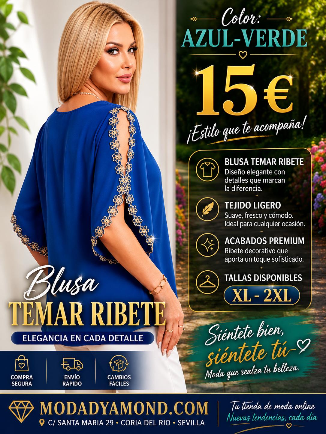 BLUSA TEMAR RIBETES