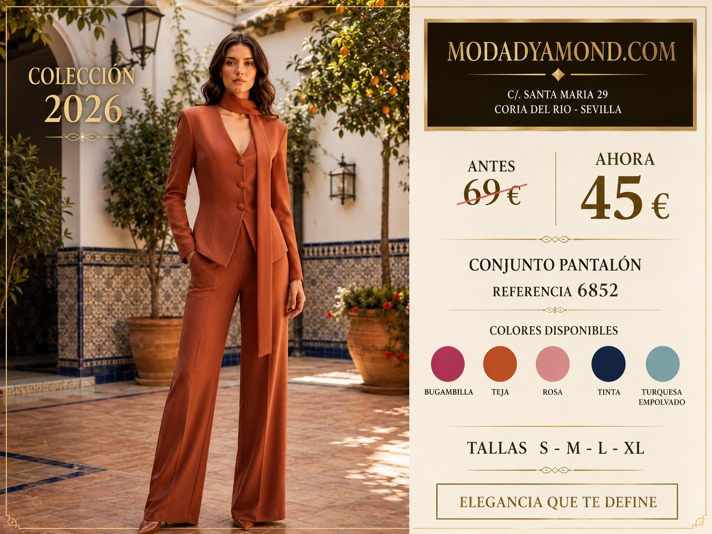 CONJUNTO PANTALON AMANECER TEJA