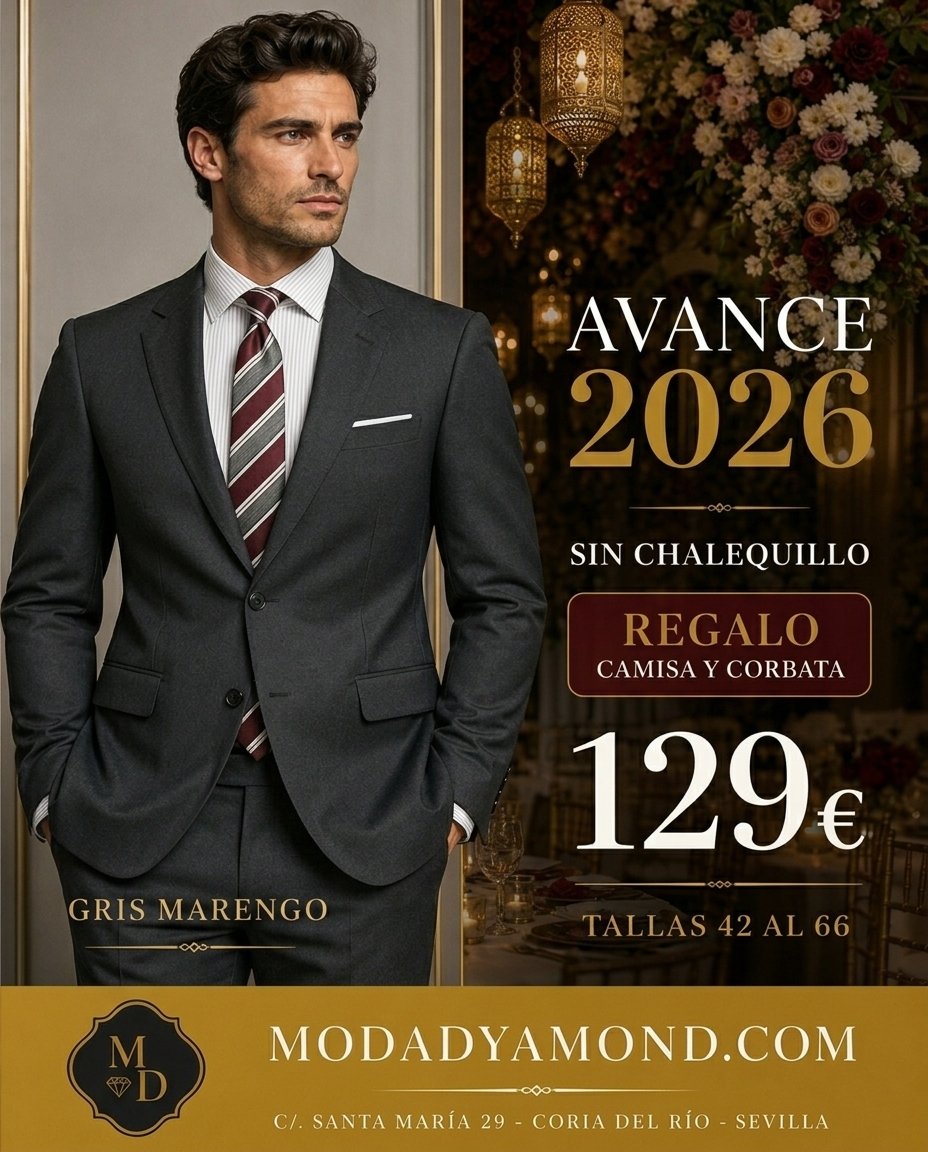 TRAJE DE CHAQUETA CABALLERO CENTAURO GRIS MARENGO (CON REGALO DE CAMISA BLANCA CUELLO ITALIANO Y CORBATA A ELEGIR COLOR)