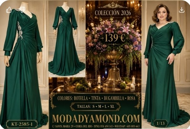 VESTIDO BOREAL LARGO  KT-2585