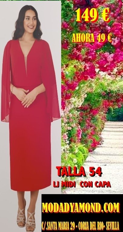 VESTIDO ALTA COSTURA LJ MIDI CON CAPA