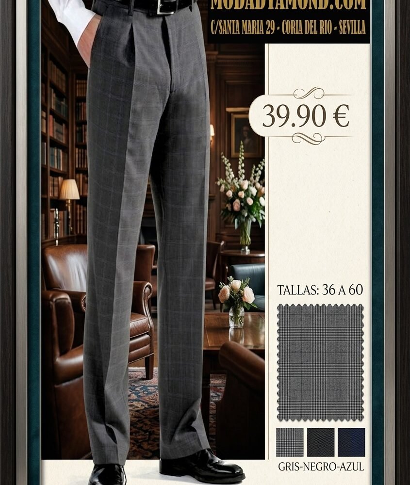 PANTALON CENTAURO VESTIR CABALLERO LISOS