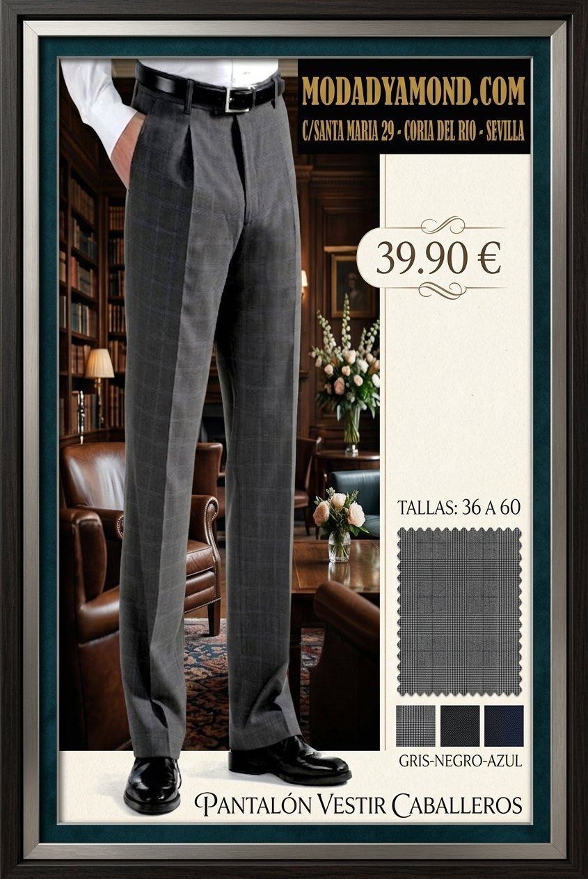 PANTALON CENTAURO VESTIR CABALLERO LISOS