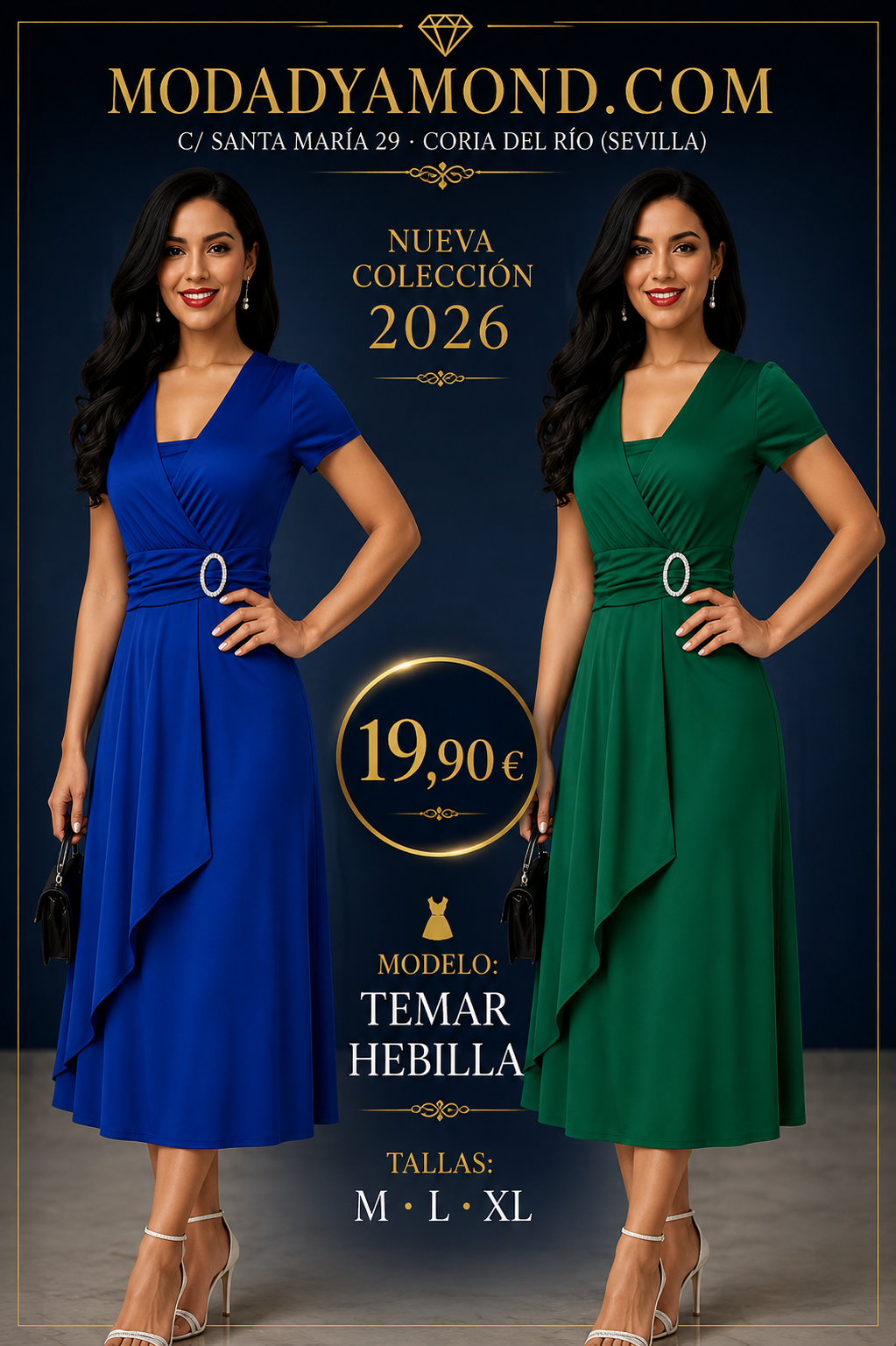 VESTIDO TEMAR HEBILLA