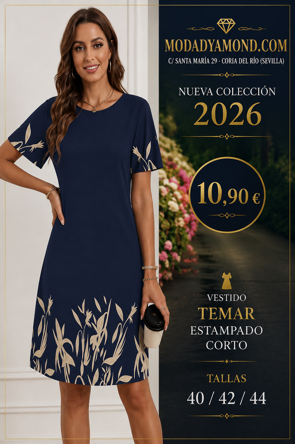 VESTIDO TEMAR ESTAMPADO CORTO