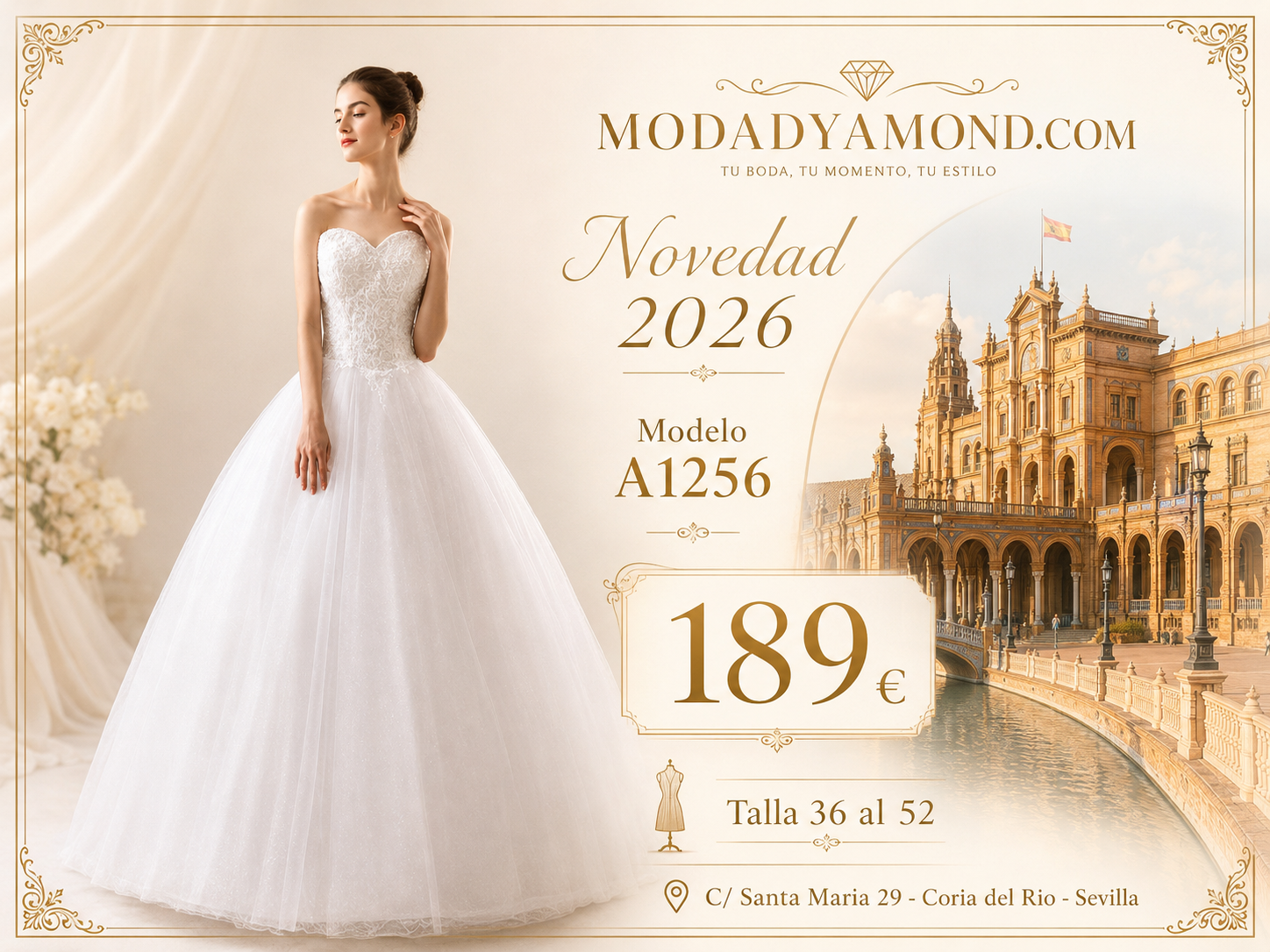 VESTIDO DE NOVIA A-1256