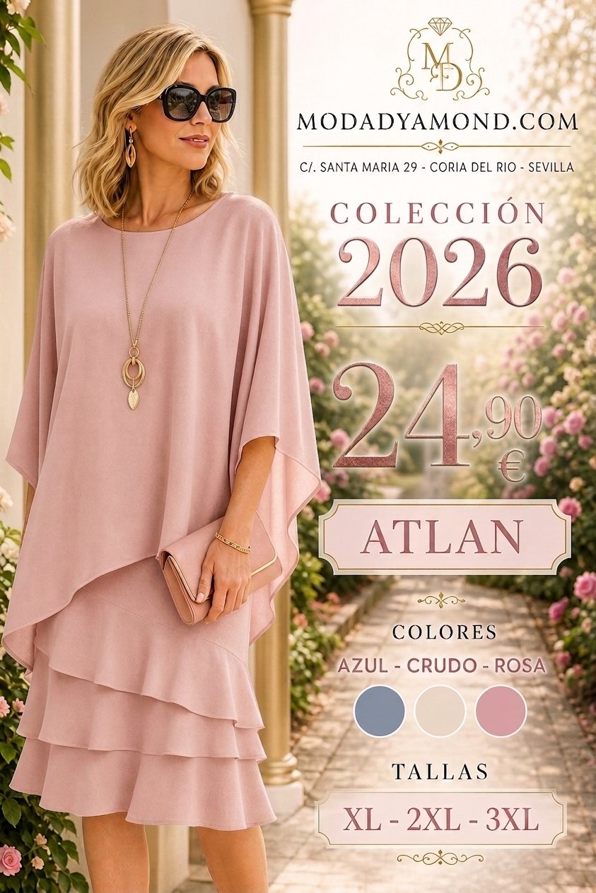 VESTIDO ATLAN ROSA MIDI