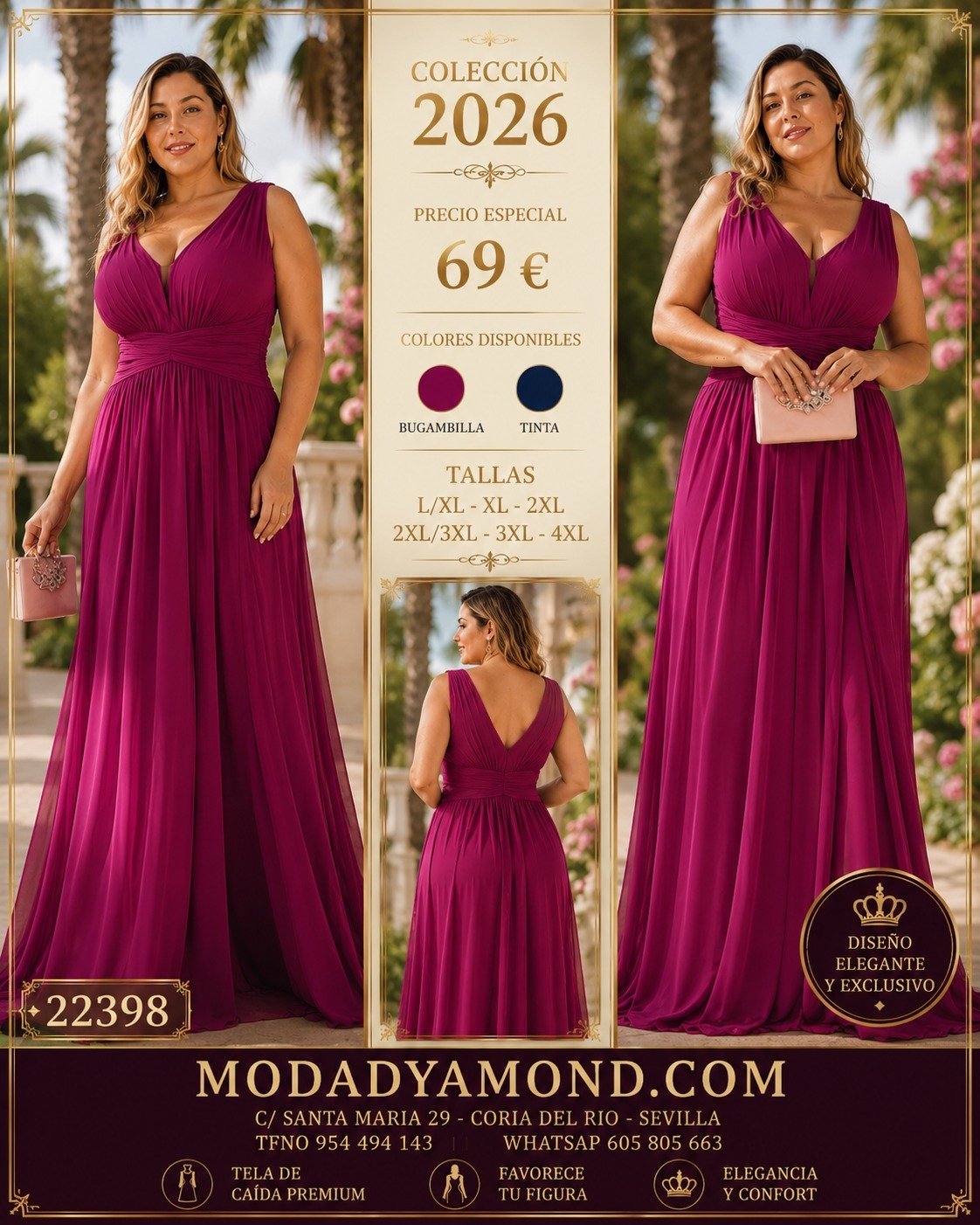 VESTIDO BOREAL CURVIS 22398