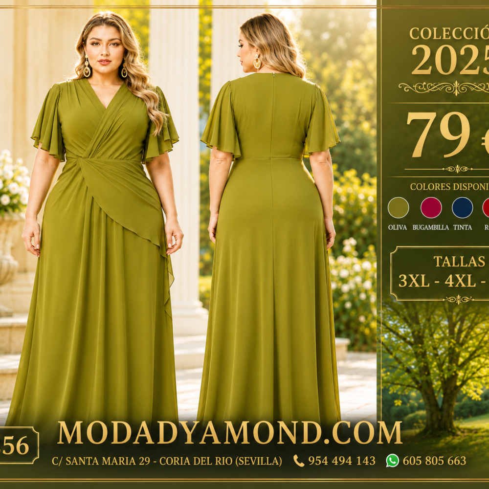 VESTIDO BOREAL LARGO CURVIS 2256
